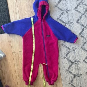 LLBean toddler Fleece Bunting